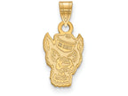 Logoart Sterling Silver Gp North Carolina State University Small Pendant