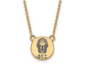 Logoart Sterling Silver Gp Phi Sigma Sigma Small Enamel Pendant Necklace