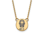 Logoart Sterling Silver Gp Phi Sigma Sigma Small Enamel Pendant Necklace