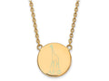 Logoart Sterling Silver Gp Alpha Epsilon Phi Large Enamel Pendant Necklace