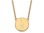 Logoart Sterling Silver Gp Alpha Epsilon Phi Large Enamel Pendant Necklace