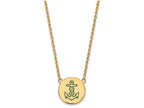 Logoart Sterling Silver Gp Alpha Sigma Tau Large Enamel Pendant Necklace
