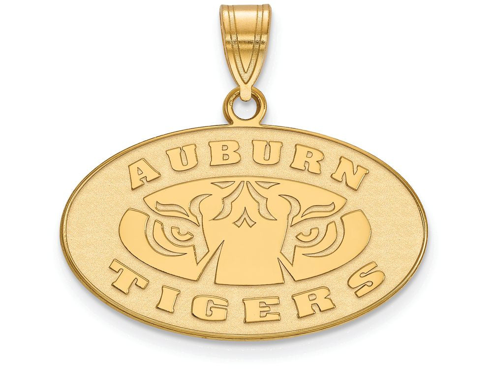 Logoart Sterling Silver Gp Auburn University Medium Pendant