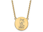 Logoart Sterling Silver Gp Alpha Xi Delta Large Enamel Pendant Necklace