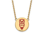 Logoart Sterling Silver Gp Chi Omega Large Enamel Pendant Necklace