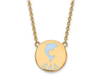 Logoart Sterling Silver Gp Delta Delta Delta Large Enamel Pendant Necklace
