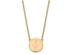 Logoart Sterling Silver Gp Delta Gamma Large Enamel Pendant Necklace