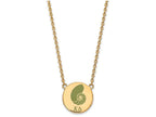Logoart Sterling Silver Gp Kappa Delta Large Enamel Pendant Necklace