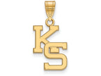 Logoart Sterling Silver Gp Kansas State University Medium Pendant