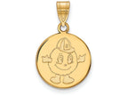Logoart Sterling Silver Gp Syracuse University Medium Disc Pendant