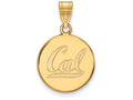 Logoart Sterling Silver Gp U Of California Berkeley Medium Disc Pendant