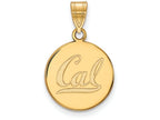 Logoart Sterling Silver Gp U Of California Berkeley Medium Disc Pendant