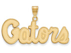 Logoart Sterling Silver Gp University Of Florida Medium Pendant