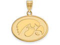 Logoart Sterling Silver Gp University Of Iowa Medium Pendant
