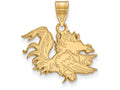 Logoart Sterling Silver Gp University Of South Carolina Medium Pendant