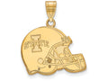 Logoart Sterling Silver Gp Iowa State University Football Helmet Pendant