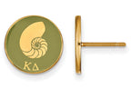 Logoart Sterling Silver Gp Kappa Delta Enameled Post Earrings