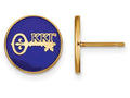 Logoart Sterling Silver Gp Kappa Kappa Gamma Enameled Post Earrings