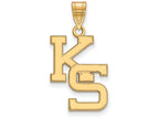 Logoart Sterling Silver Gp Kansas State University Large Pendant