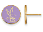 Logoart Sterling Silver Gp Sigma Kappa Enameled Post Earrings