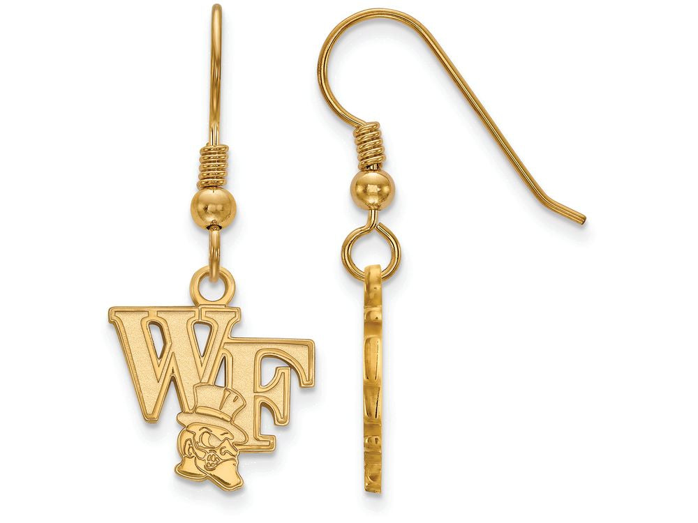 Logoart Sterling Silver Gp Wake Forest University Small Dangle Earrings