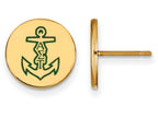 Logoart Sterling Silver Gp Alpha Sigma Tau Enameled Post Earrings