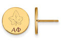 Logoart Sterling Silver Gp Alpha Phi Enameled Post Earrings