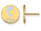 Logoart Sterling Silver Gp Delta Delta Delta Enameled Post Earrings
