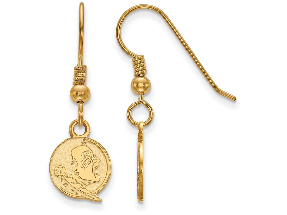 Logoart Sterling Silver Gp Florida State University Extra Small Dangle Earrings