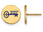 Logoart Sterling Silver Gp Kappa Kappa Gamma Enameled Post Earrings