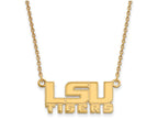 Logoart Sterling Silver Gp Louisiana State U Small Pendant Necklace