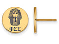 Logoart Sterling Silver Gp Phi Sigma Sigma Enameled Post Earrings