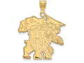 Logoart Sterling Silver Gp University Of Kentucky Extra Large  Pendant