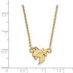 Logoart Sterling Silver Gp Georgia Institute Of Tech Small Pendant Necklace