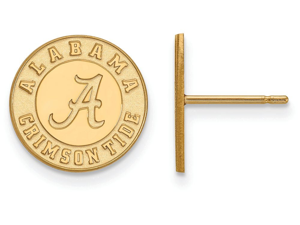 Logoart Sterling Silver Gp University Of Alabama Small Post Earrings