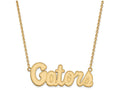 Logoart Sterling Silver Gp University Of Florida Large Pendant Necklace