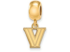 Logoart Sterling Silver Gp Villanova University Bead Charm Extra Small Dangle