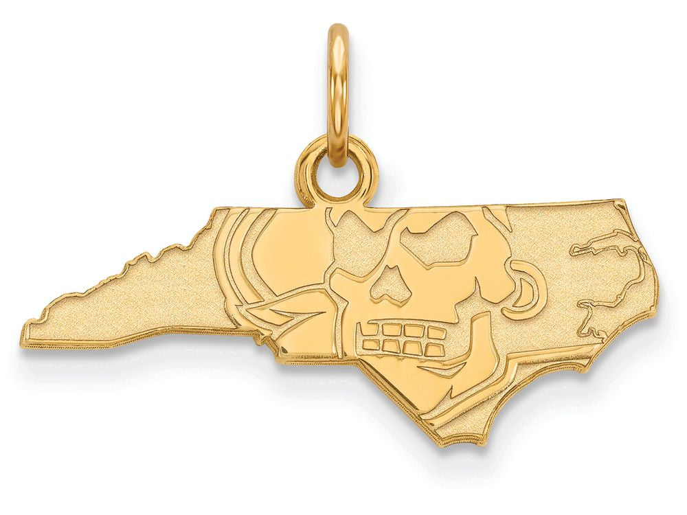 Logoart Sterling Silver Gp East Carolina University Extra Small Pendant