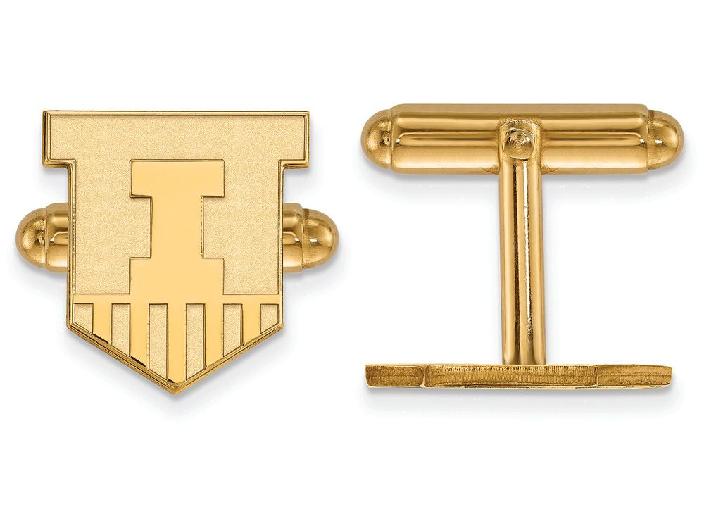 Logoart Sterling Silver Gp University Of Illinois Cuff Link