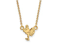 Logoart Sterling Silver Gp Virginia Tech Small Pendant Necklace