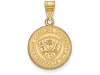 Logoart Sterling Silver Gp East Carolina University Medium Crest Pendant