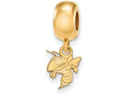 Logoart Sterling Silver Gp Georgia Institute Of Tech Extra Small Dangle Bead
