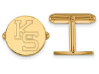 Logoart Sterling Silver Gp Kansas State University Cuff Link