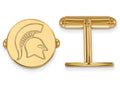 Logoart Sterling Silver Gp Michigan State University Cuff Link