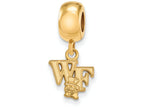 Logoart Sterling Silver Gp Wake Forest University Extra Small Dangle Bead Charm