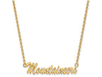 Logoart Sterling Silver Gp West Virginia U Medium Pendant Necklace