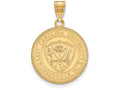 Logoart Sterling Silver Gp East Carolina University Large Crest Pendant Necklace