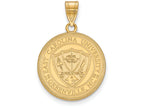 Logoart Sterling Silver Gp East Carolina University Large Crest Pendant Necklace