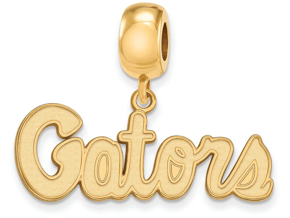 Logoart Sterling Silver Gp University Of Florida Small Dangle Bead