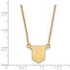 Logoart Sterling Silver Gp University Of Illinois Small Pendant Necklace